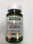 Aksu Vital БАД Vitamin D3 10 000 IU 500 мг 60 капсул